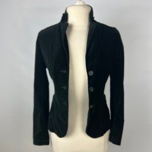 J Crew Black Velvet Fitted Jacket RN77388 Blazer~Size XS